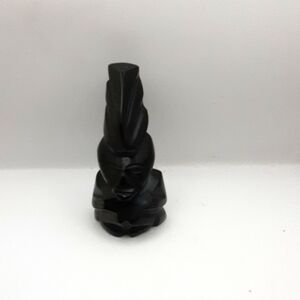 Vintage Carved Black Onyx Warrior 5.25"